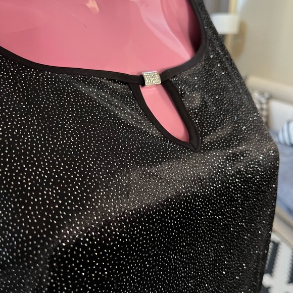 NWT Glitzy Black Blouse - Picture 6 of 6